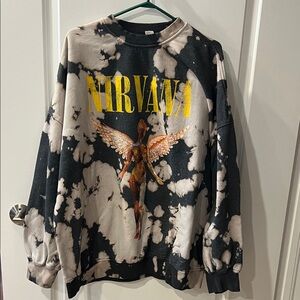 H&M NIRVANA Tie-Dye Sweatshirt NWOT